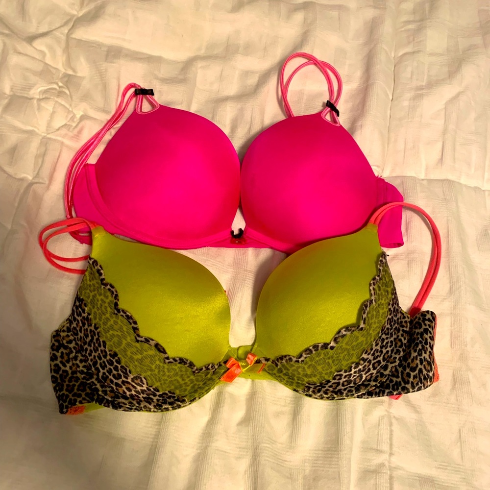 Victoria’s Secret bras. Size 34B.